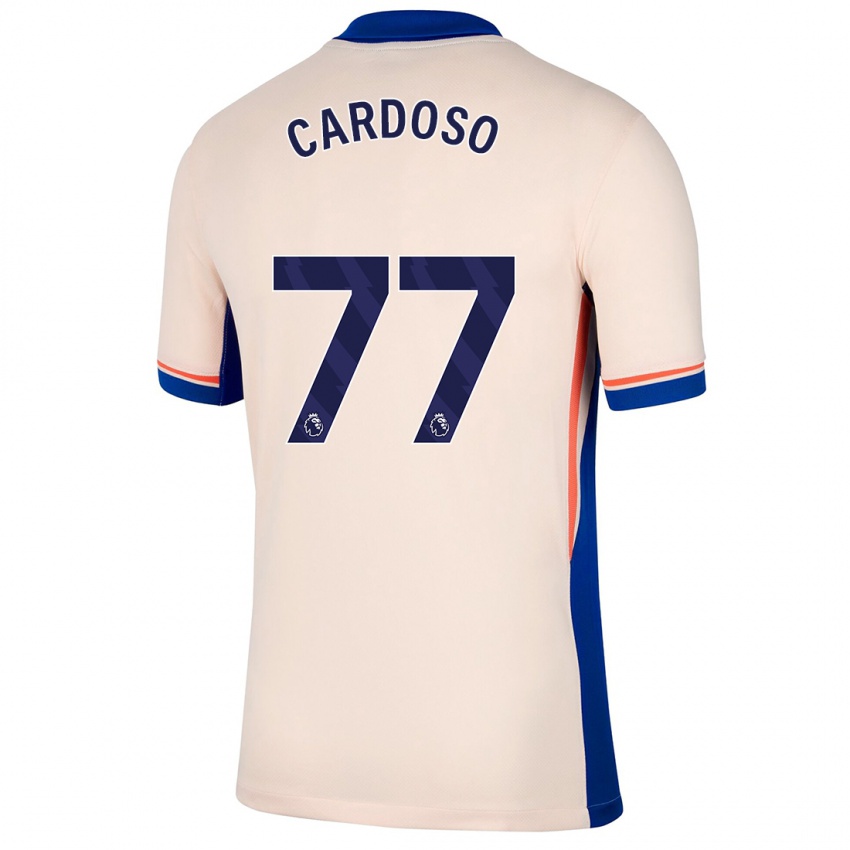 Kinder Leo Cardoso #77 Hellbeige Auswärtstrikot Trikot 2024/25 T-Shirt