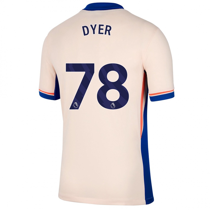 Kinder Kiano Dyer #78 Hellbeige Auswärtstrikot Trikot 2024/25 T-Shirt