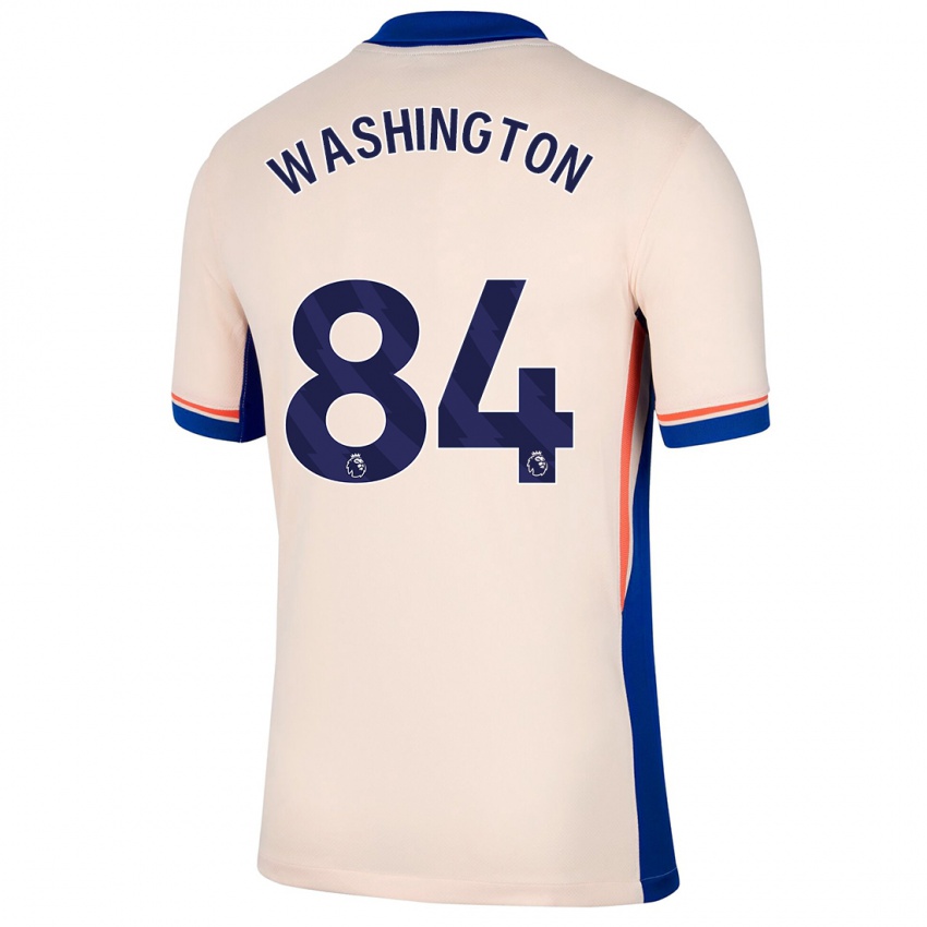 Kinder Marcell Washington #84 Hellbeige Auswärtstrikot Trikot 2024/25 T-Shirt