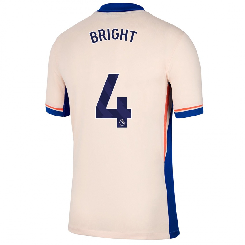 Kinder Millie Bright #4 Hellbeige Auswärtstrikot Trikot 2024/25 T-Shirt