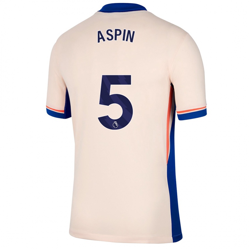 Kinder Brooke Aspin #5 Hellbeige Auswärtstrikot Trikot 2024/25 T-Shirt