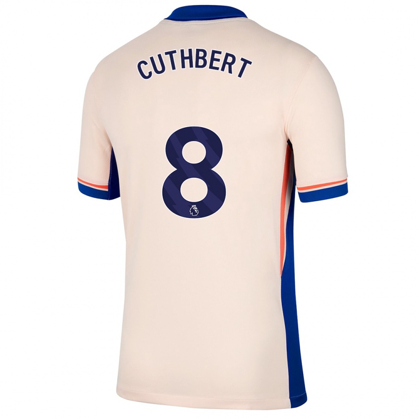 Kinder Erin Cuthbert #8 Hellbeige Auswärtstrikot Trikot 2024/25 T-Shirt