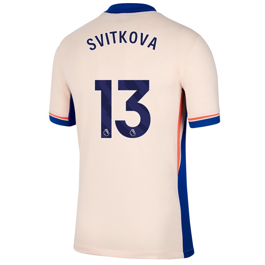 Kinder Katerina Svitkova #13 Hellbeige Auswärtstrikot Trikot 2024/25 T-Shirt