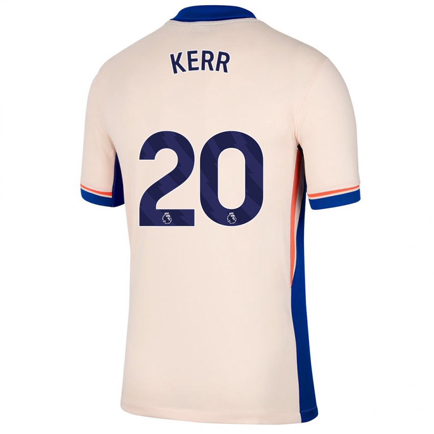 Kinder Sam Kerr #20 Hellbeige Auswärtstrikot Trikot 2024/25 T-Shirt