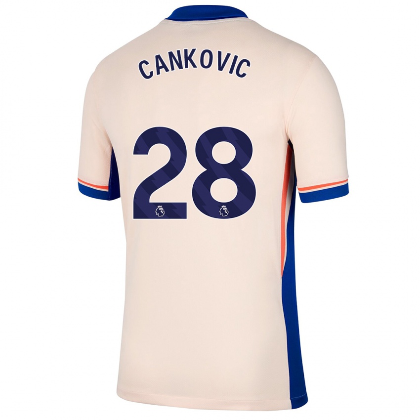 Kinder Jelena Čanković #28 Hellbeige Auswärtstrikot Trikot 2024/25 T-Shirt