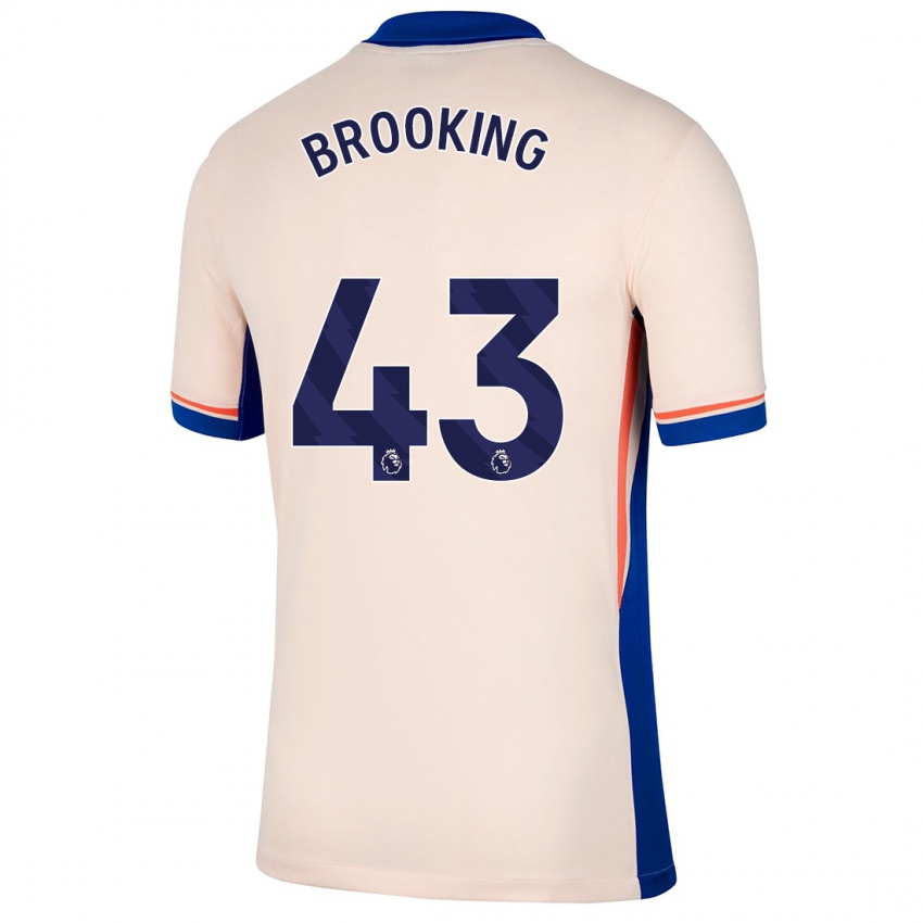 Kinder Josh Brooking #43 Hellbeige Auswärtstrikot Trikot 2024/25 T-Shirt