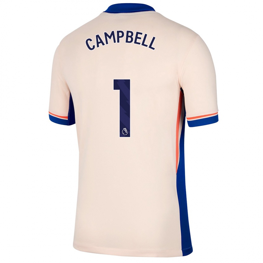 Kinder Luke Campbell #1 Hellbeige Auswärtstrikot Trikot 2024/25 T-Shirt