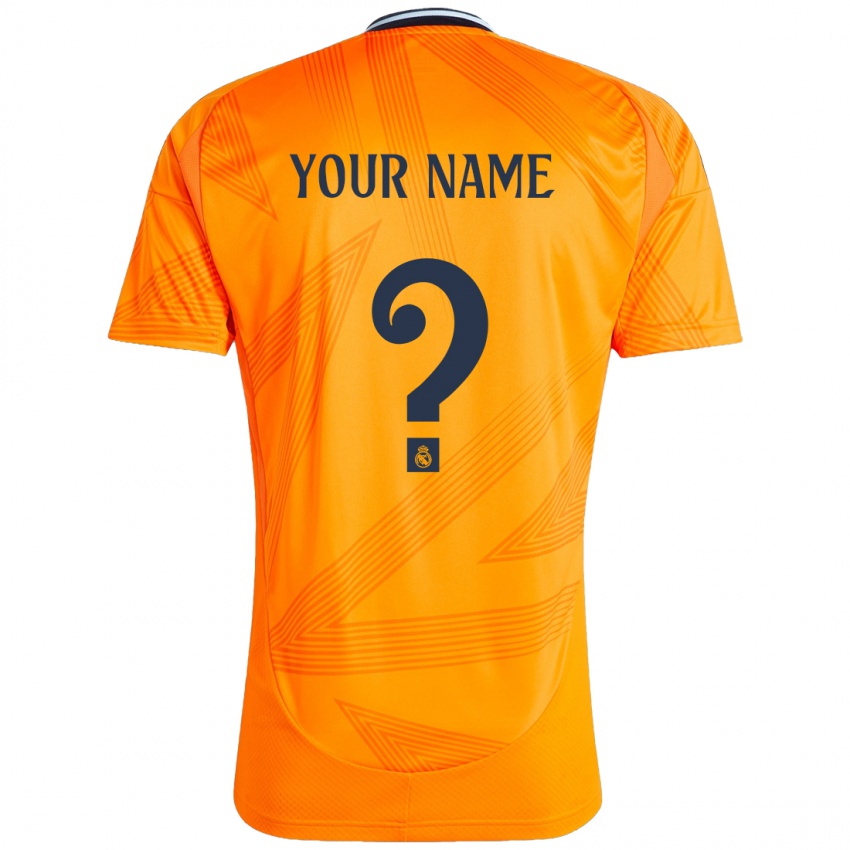 Kinder Ihren Namen #0 Orange Auswärtstrikot Trikot 2024/25 T-Shirt