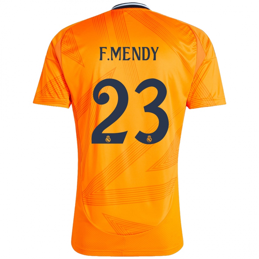 Kinder Ferland Mendy #23 Orange Auswärtstrikot Trikot 2024/25 T-Shirt