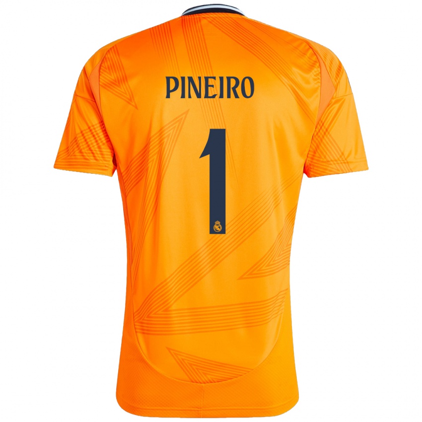 Kinder Diego Pineiro #1 Orange Auswärtstrikot Trikot 2024/25 T-Shirt