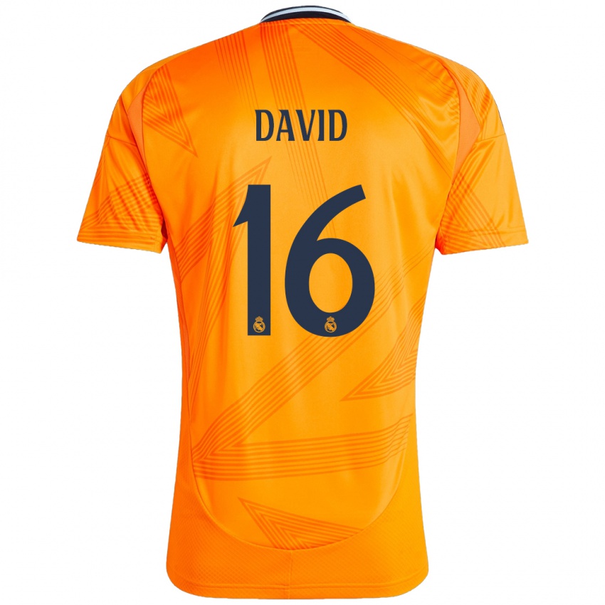 Kinder Antonio David #16 Orange Auswärtstrikot Trikot 2024/25 T-Shirt