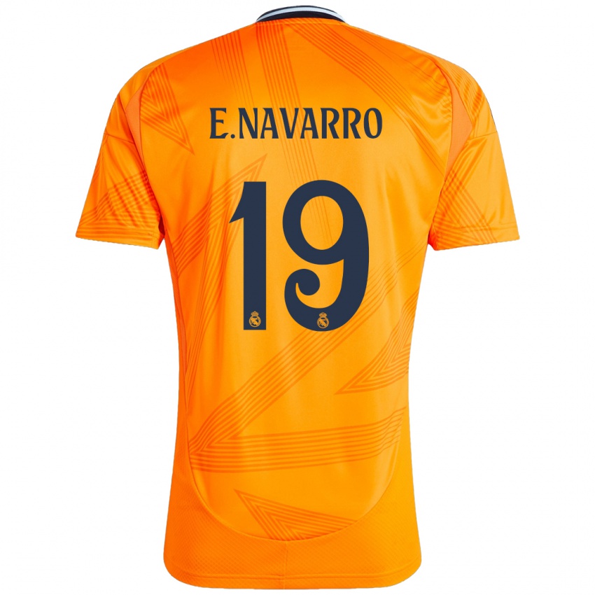 Kinder Eva Navarro #19 Orange Auswärtstrikot Trikot 2024/25 T-Shirt