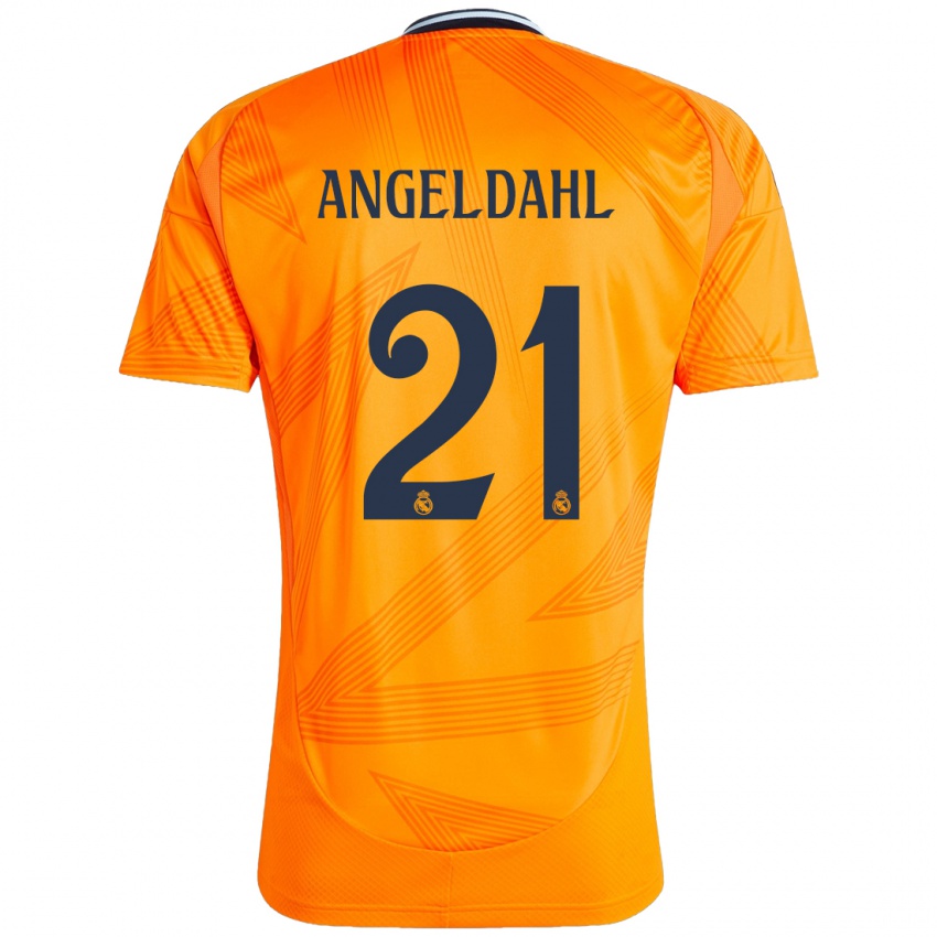 Kinder Filippa Angeldahl #21 Orange Auswärtstrikot Trikot 2024/25 T-Shirt