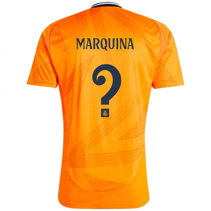 Kinder Guillermo Marquina #0 Orange Auswärtstrikot Trikot 2024/25 T-Shirt