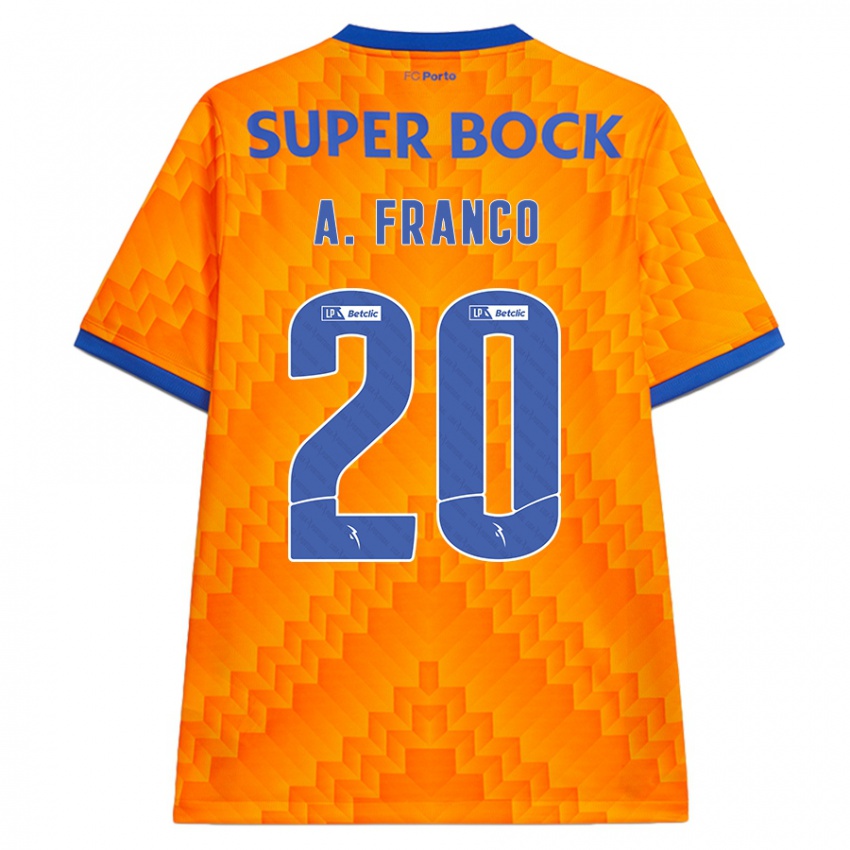 Kinder André Franco #20 Orange Auswärtstrikot Trikot 2024/25 T-Shirt