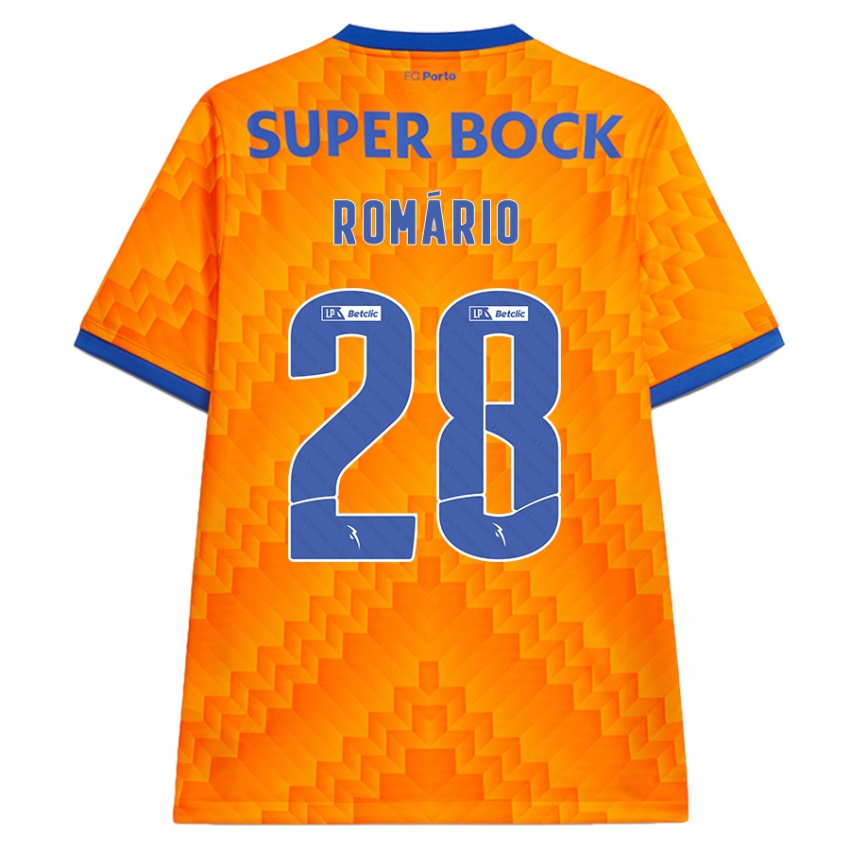 Kinder Romario Baro #28 Orange Auswärtstrikot Trikot 2024/25 T-Shirt