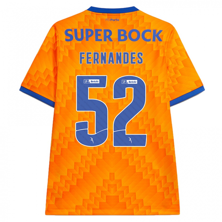 Kinder Martim Fernandes #52 Orange Auswärtstrikot Trikot 2024/25 T-Shirt