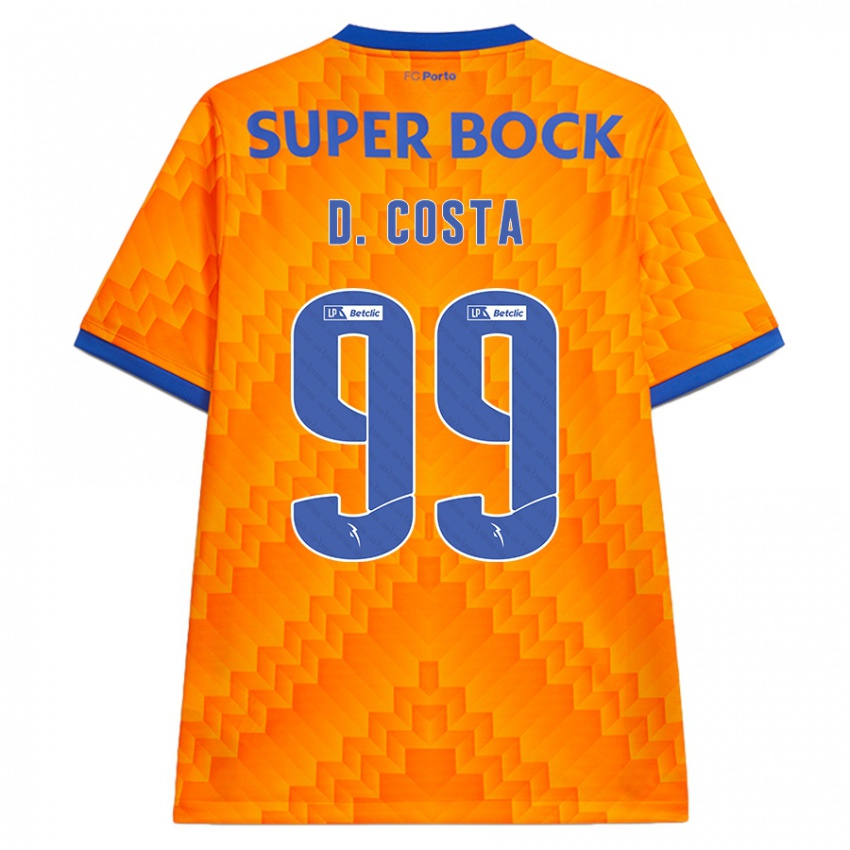 Kinder Diogo Costa #99 Orange Auswärtstrikot Trikot 2024/25 T-Shirt