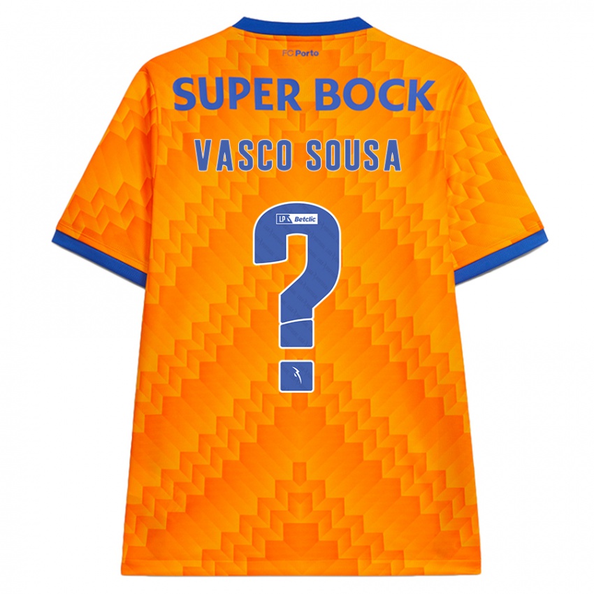 Kinder Vasco Sousa #0 Orange Auswärtstrikot Trikot 2024/25 T-Shirt