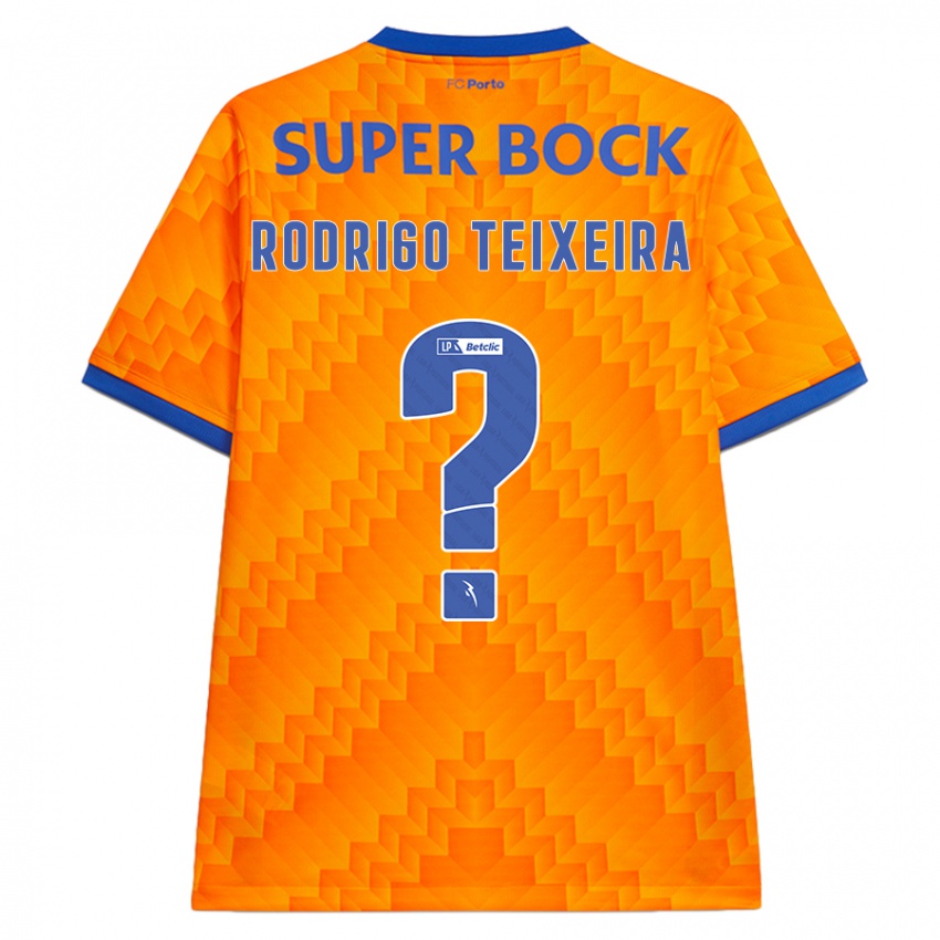 Kinder Rodrigo Teixeira #0 Orange Auswärtstrikot Trikot 2024/25 T-Shirt