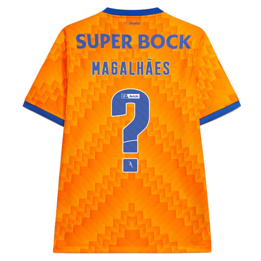 Kinder Rafael Magalhães #0 Orange Auswärtstrikot Trikot 2024/25 T-Shirt