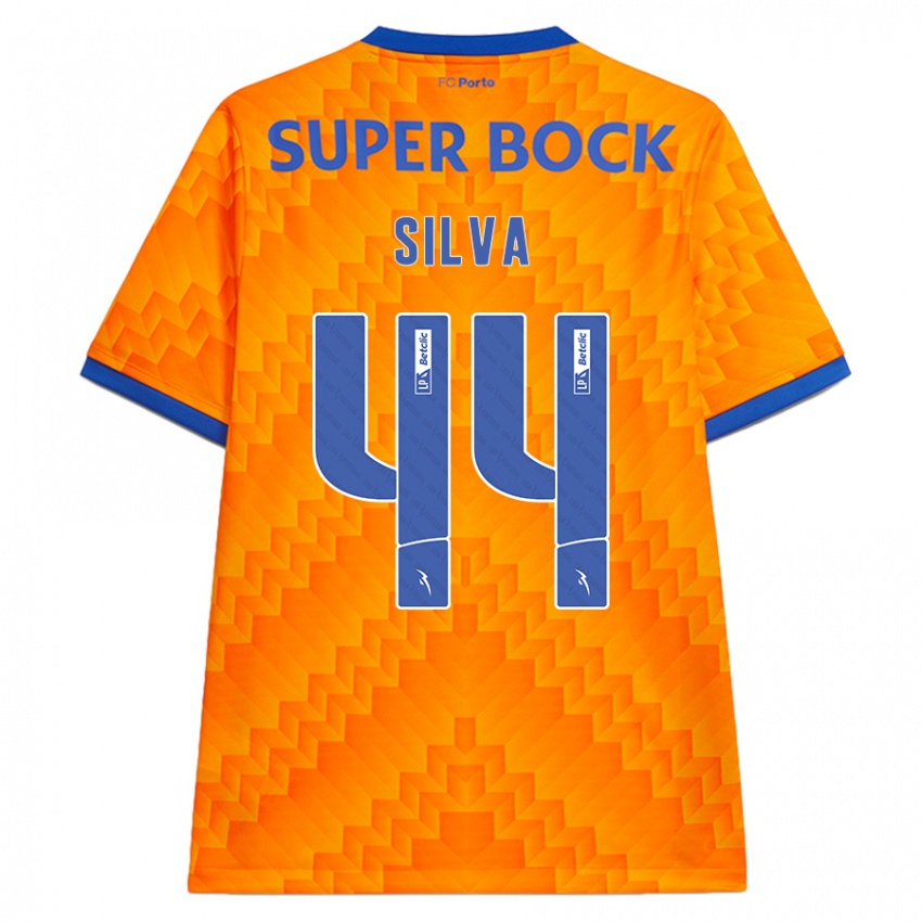 Kinder Felipe Silva #44 Orange Auswärtstrikot Trikot 2024/25 T-Shirt