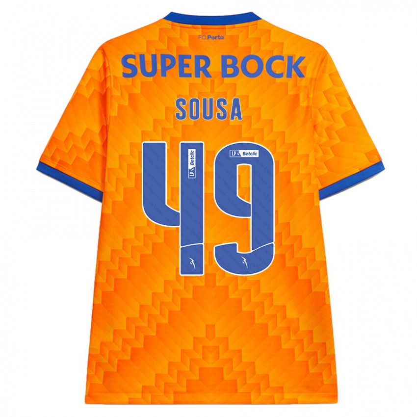 Kinder Gonçalo Sousa #49 Orange Auswärtstrikot Trikot 2024/25 T-Shirt