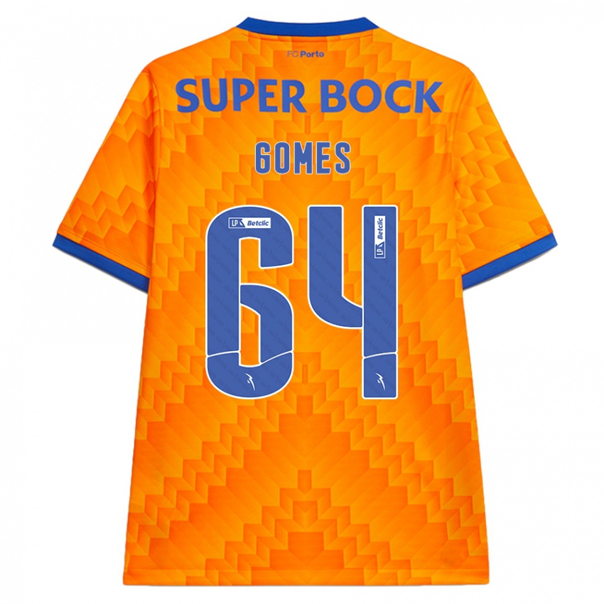 Kinder Luís Gomes #64 Orange Auswärtstrikot Trikot 2024/25 T-Shirt