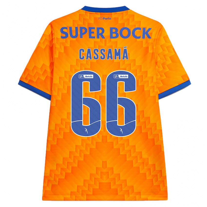 Kinder Adramane Cassamá #66 Orange Auswärtstrikot Trikot 2024/25 T-Shirt