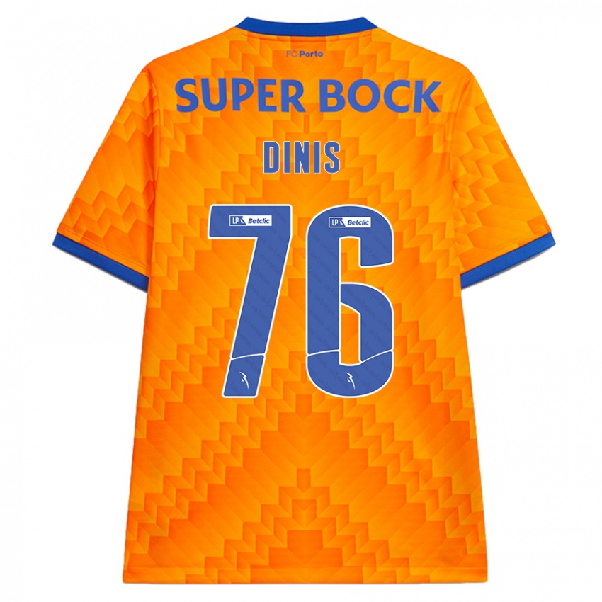 Kinder Dinis #76 Orange Auswärtstrikot Trikot 2024/25 T-Shirt