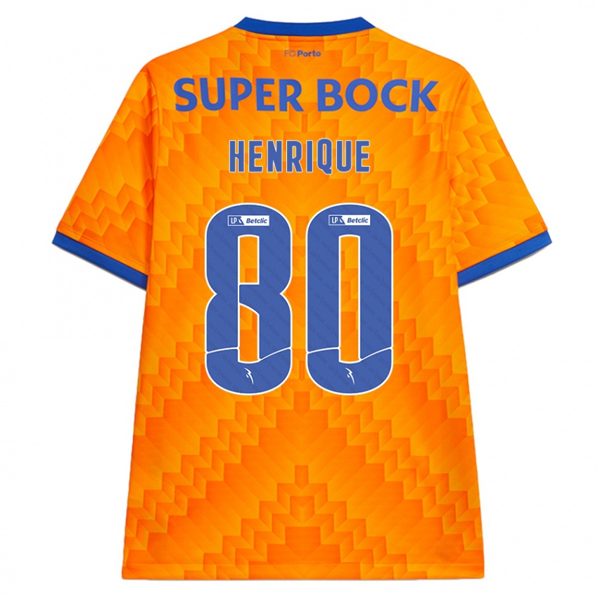 Kinder Kaio Henrique #80 Orange Auswärtstrikot Trikot 2024/25 T-Shirt