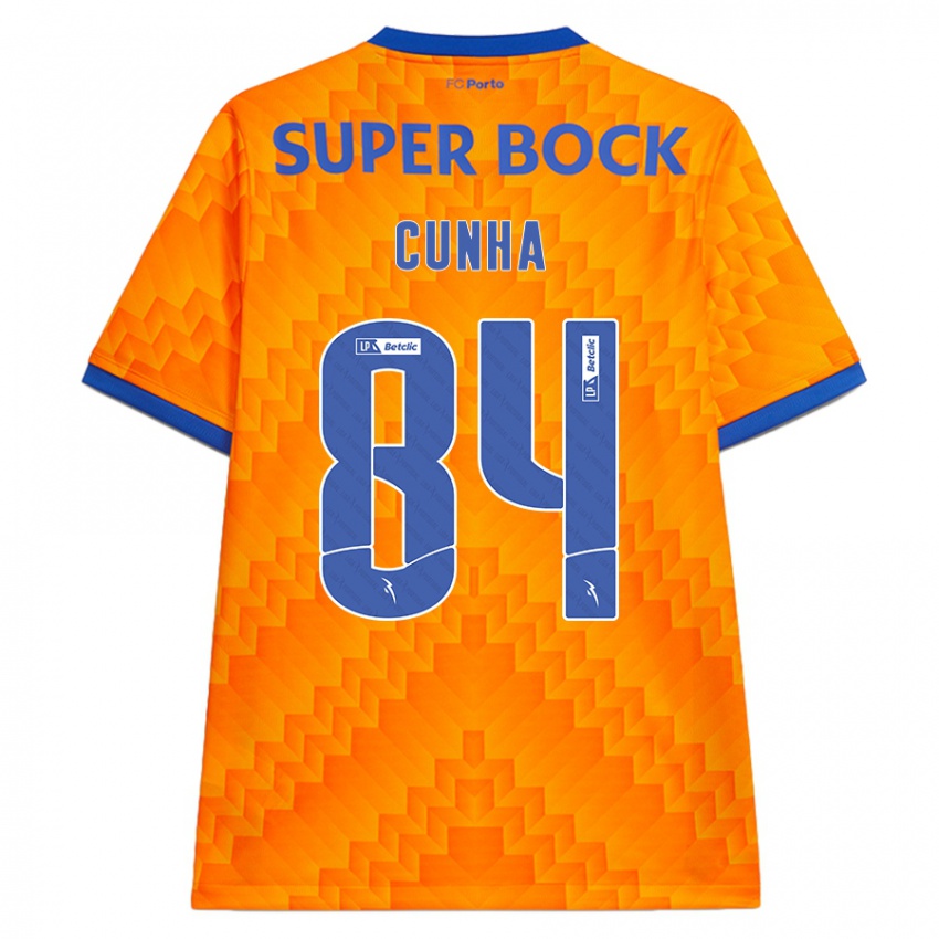 Kinder Martim Cunha #84 Orange Auswärtstrikot Trikot 2024/25 T-Shirt