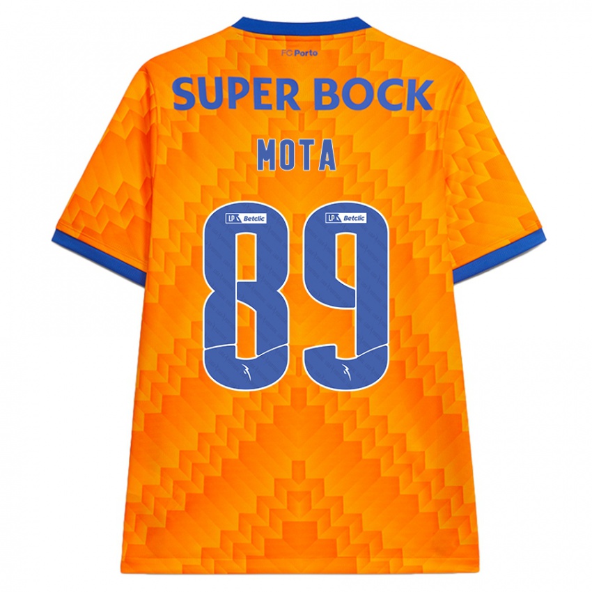 Kinder Luís Mota #89 Orange Auswärtstrikot Trikot 2024/25 T-Shirt