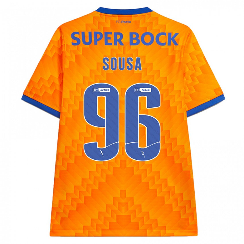 Kinder Filipe Sousa #96 Orange Auswärtstrikot Trikot 2024/25 T-Shirt