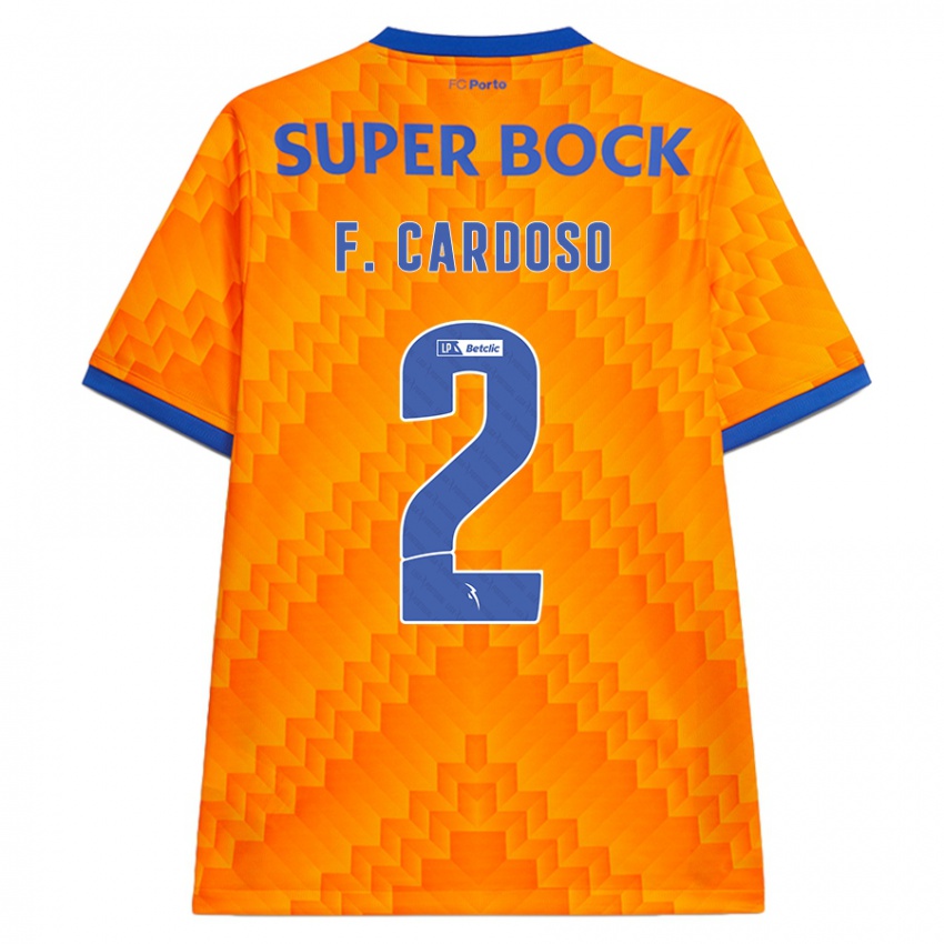 Kinder Fabio Cardoso #2 Orange Auswärtstrikot Trikot 2024/25 T-Shirt