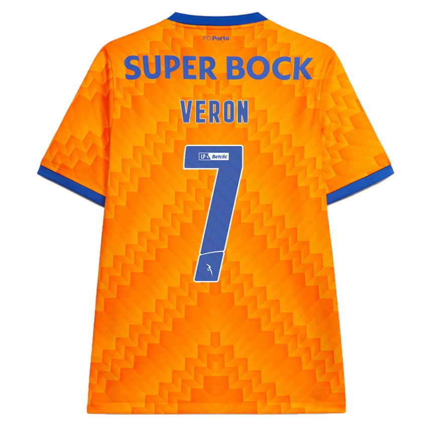 Kinder Gabriel Veron #7 Orange Auswärtstrikot Trikot 2024/25 T-Shirt