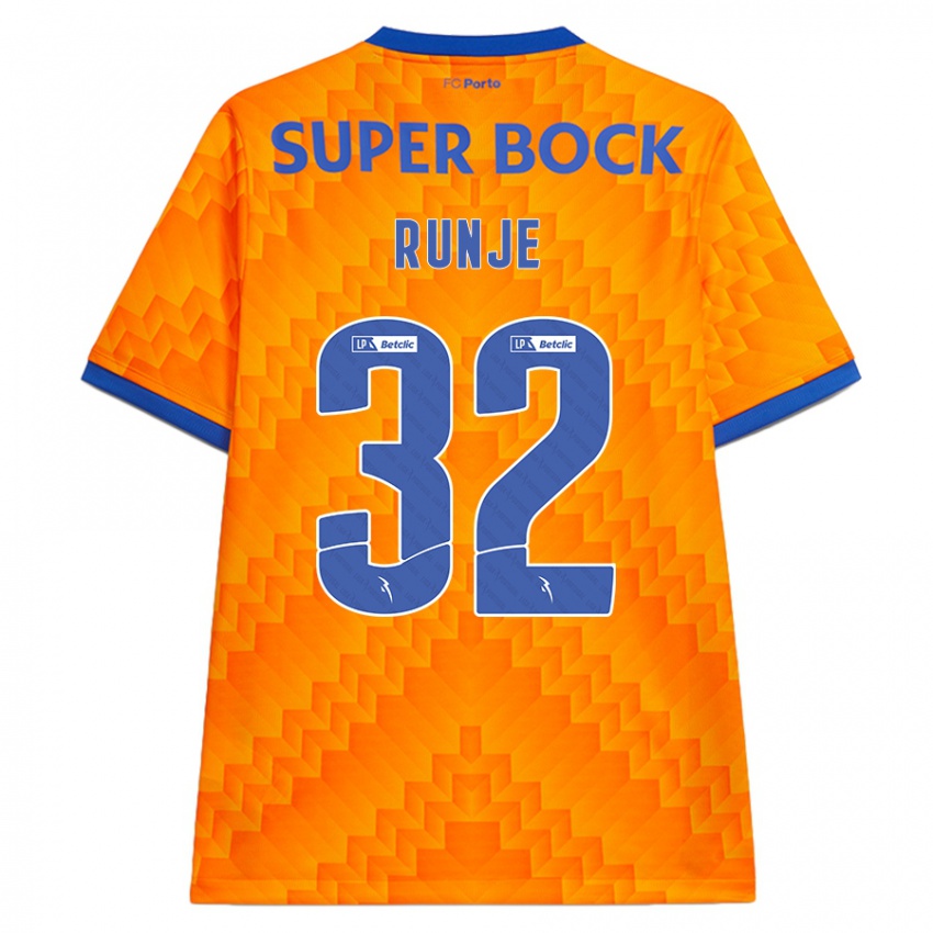 Kinder Roko Runje #32 Orange Auswärtstrikot Trikot 2024/25 T-Shirt