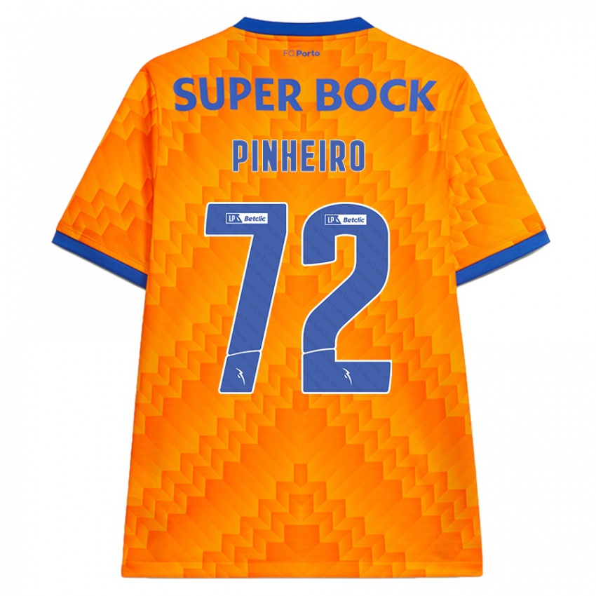 Kinder Rodrigo Pinheiro #72 Orange Auswärtstrikot Trikot 2024/25 T-Shirt