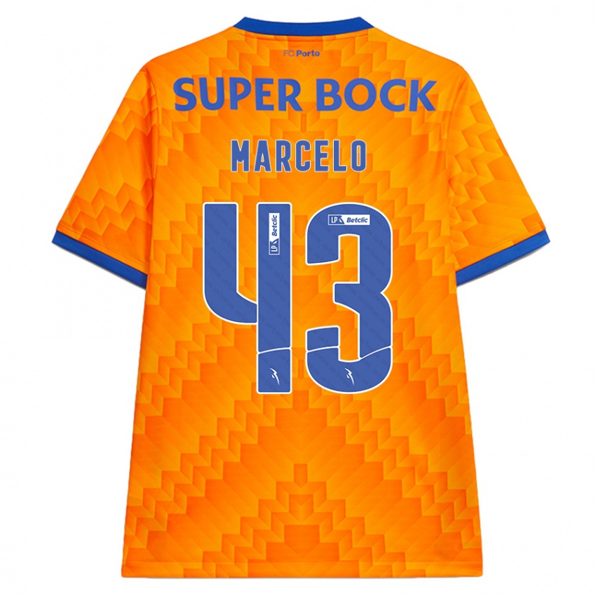 Kinder Joao Marcelo #43 Orange Auswärtstrikot Trikot 2024/25 T-Shirt