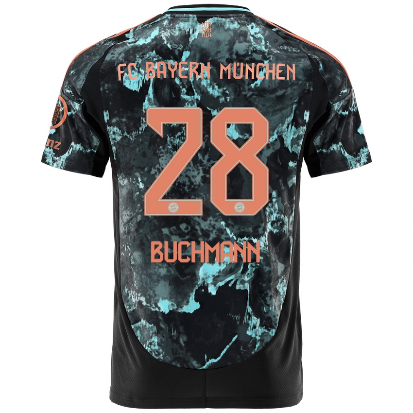 Kinder Tarek Buchmann #28 Schwarz Auswärtstrikot Trikot 2024/25 T-Shirt