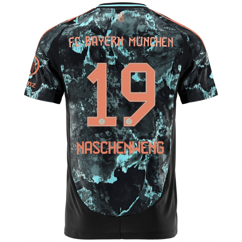 Kinder Katharina Naschenweng #19 Schwarz Auswärtstrikot Trikot 2024/25 T-Shirt