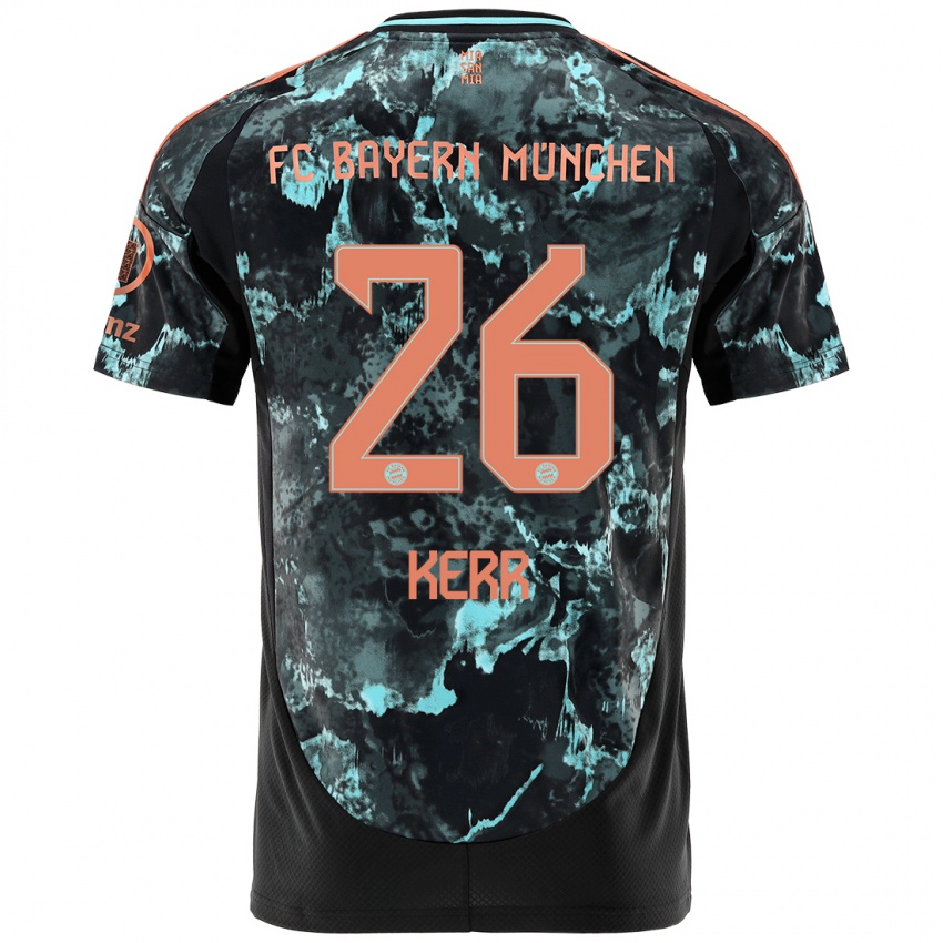 Kinder Samantha Kerr #26 Schwarz Auswärtstrikot Trikot 2024/25 T-Shirt