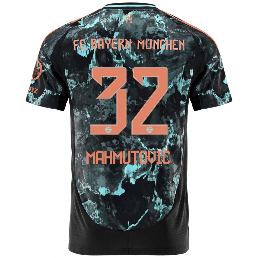 Kinder Ena Mahmutovic #32 Schwarz Auswärtstrikot Trikot 2024/25 T-Shirt