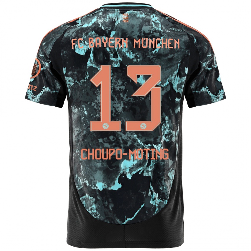 Kinder Eric Maxim Choupo-Moting #13 Schwarz Auswärtstrikot Trikot 2024/25 T-Shirt