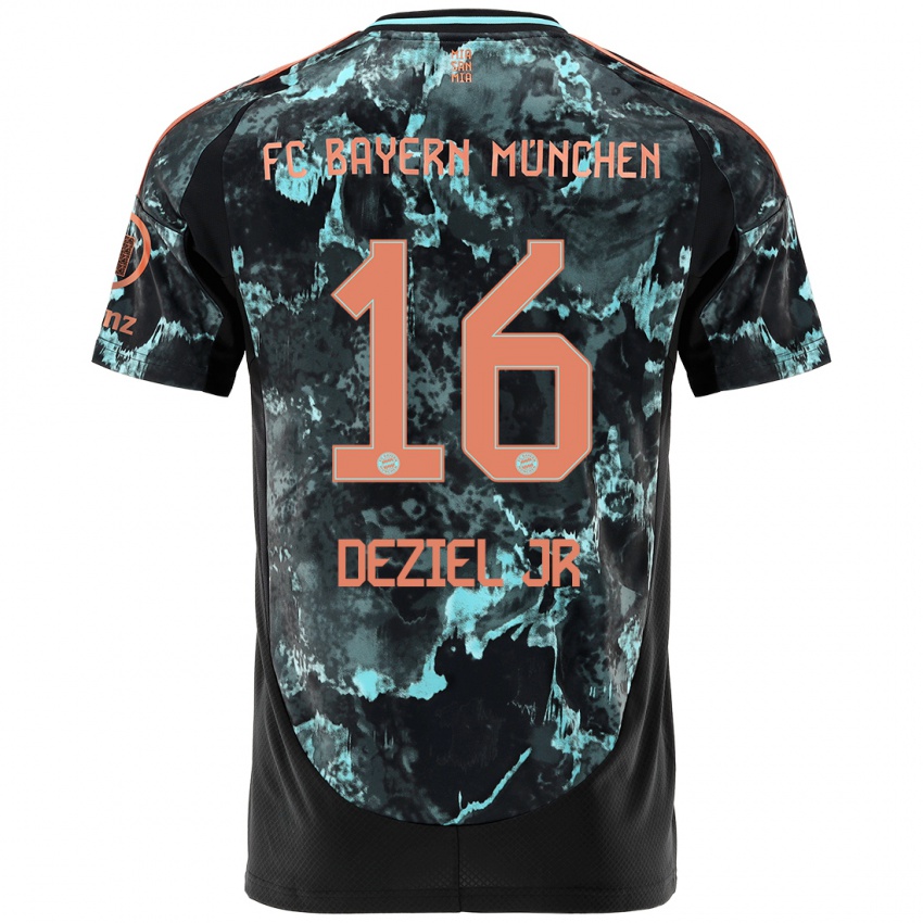 Kinder Robert Deziel Jr #16 Schwarz Auswärtstrikot Trikot 2024/25 T-Shirt