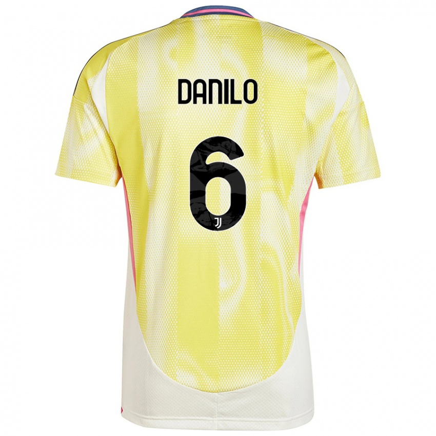 Kinder Danilo #6 Solargelb Auswärtstrikot Trikot 2024/25 T-Shirt