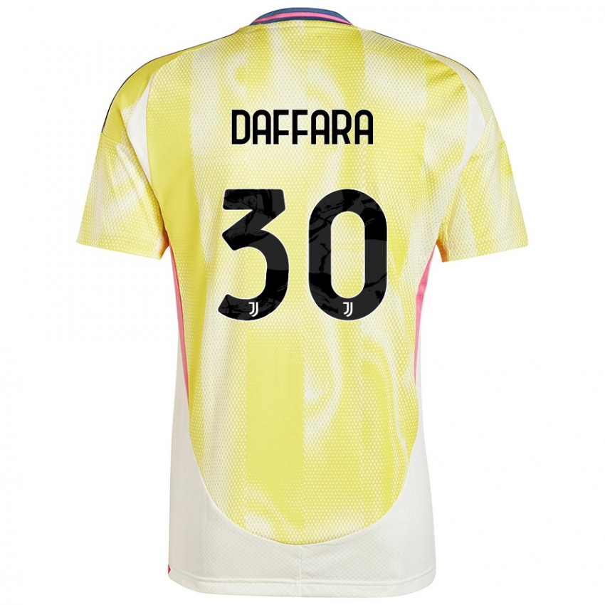 Kinder Giovanni Daffara #30 Solargelb Auswärtstrikot Trikot 2024/25 T-Shirt