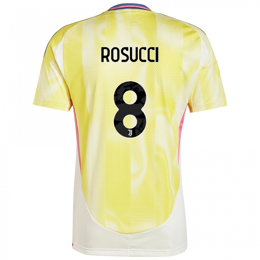 Kinder Martina Rosucci #8 Solargelb Auswärtstrikot Trikot 2024/25 T-Shirt