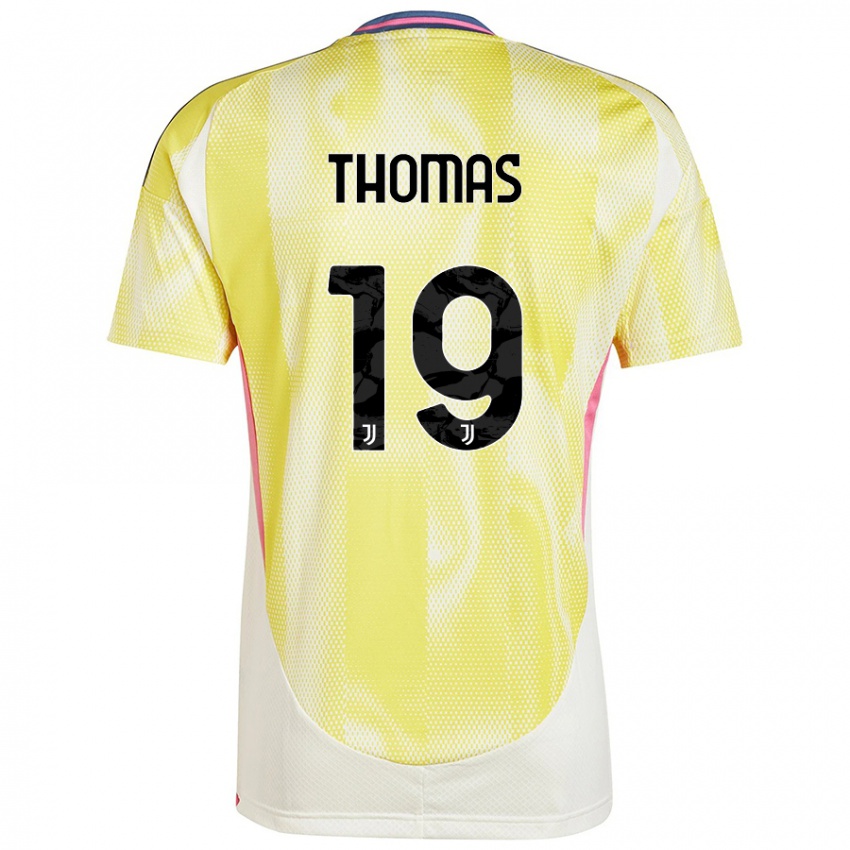 Kinder Lindsey Thomas #19 Solargelb Auswärtstrikot Trikot 2024/25 T-Shirt