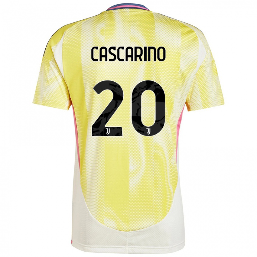 Kinder Estelle Cascarino #20 Solargelb Auswärtstrikot Trikot 2024/25 T-Shirt